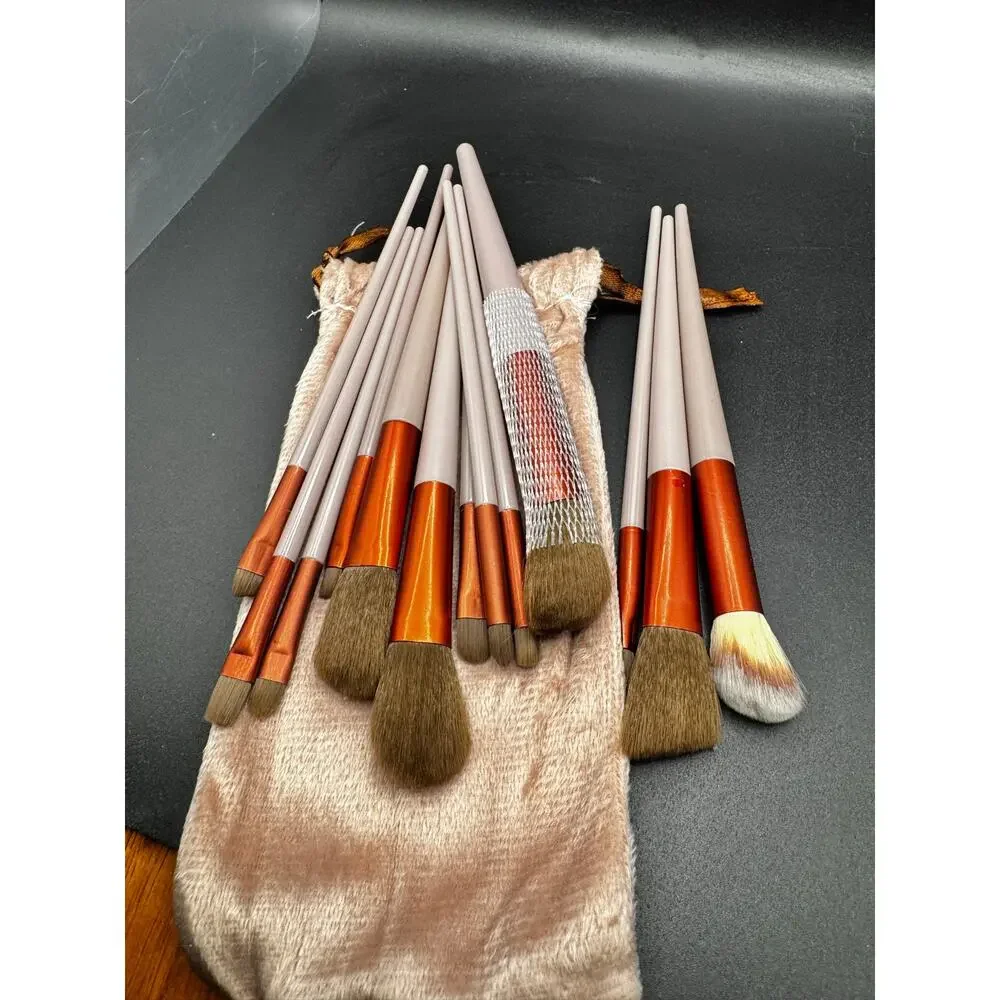 NWT 13 Piece Make Up Brush Set With Pouch